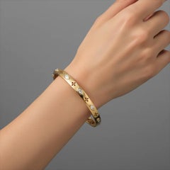 Floral Mirage 14K (or 18k upon request) Yellow Gold Marquise Diamond Bracelet