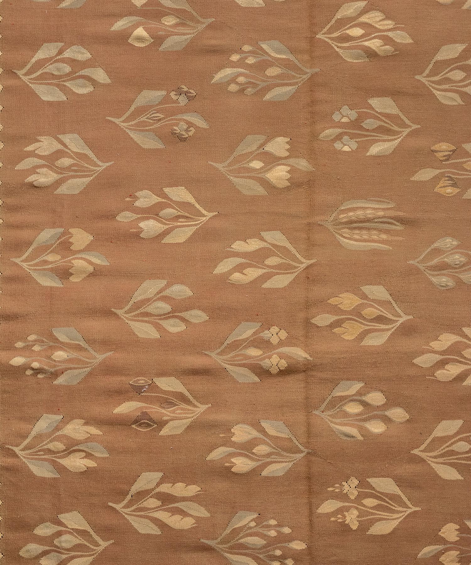 Romanian Floral Motif Bessarabian Kilim, Romania, circa 1950