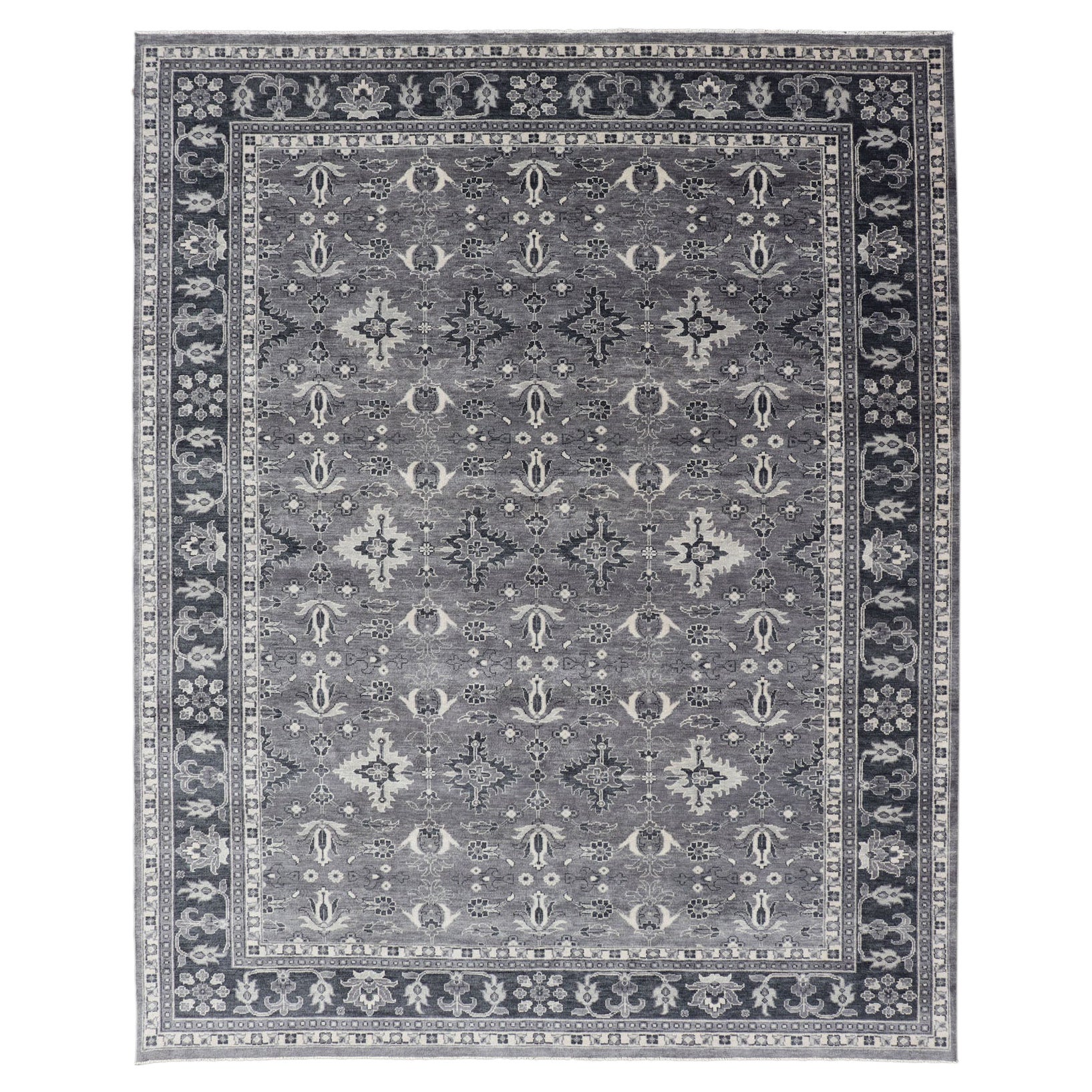 Floral Motif Khotan Area Rug by Keivan Woven Arts in Wool