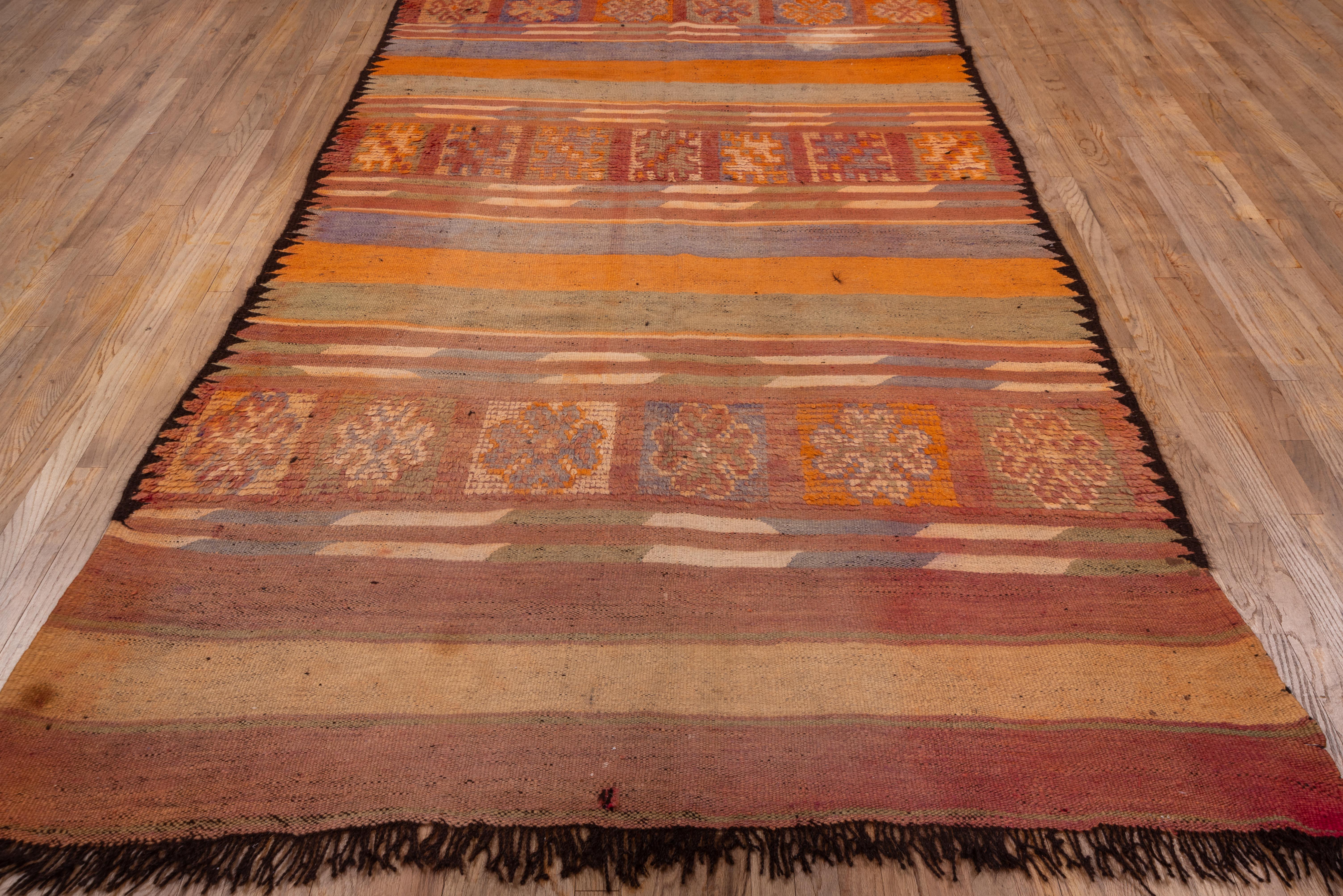 Floral Motif Repeating Rug Moroccan Tribal For Sale 2