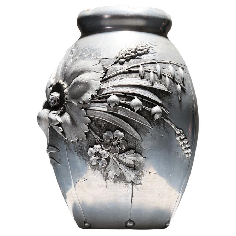Jarrón con motivos florales, Art Nouveau, años 20