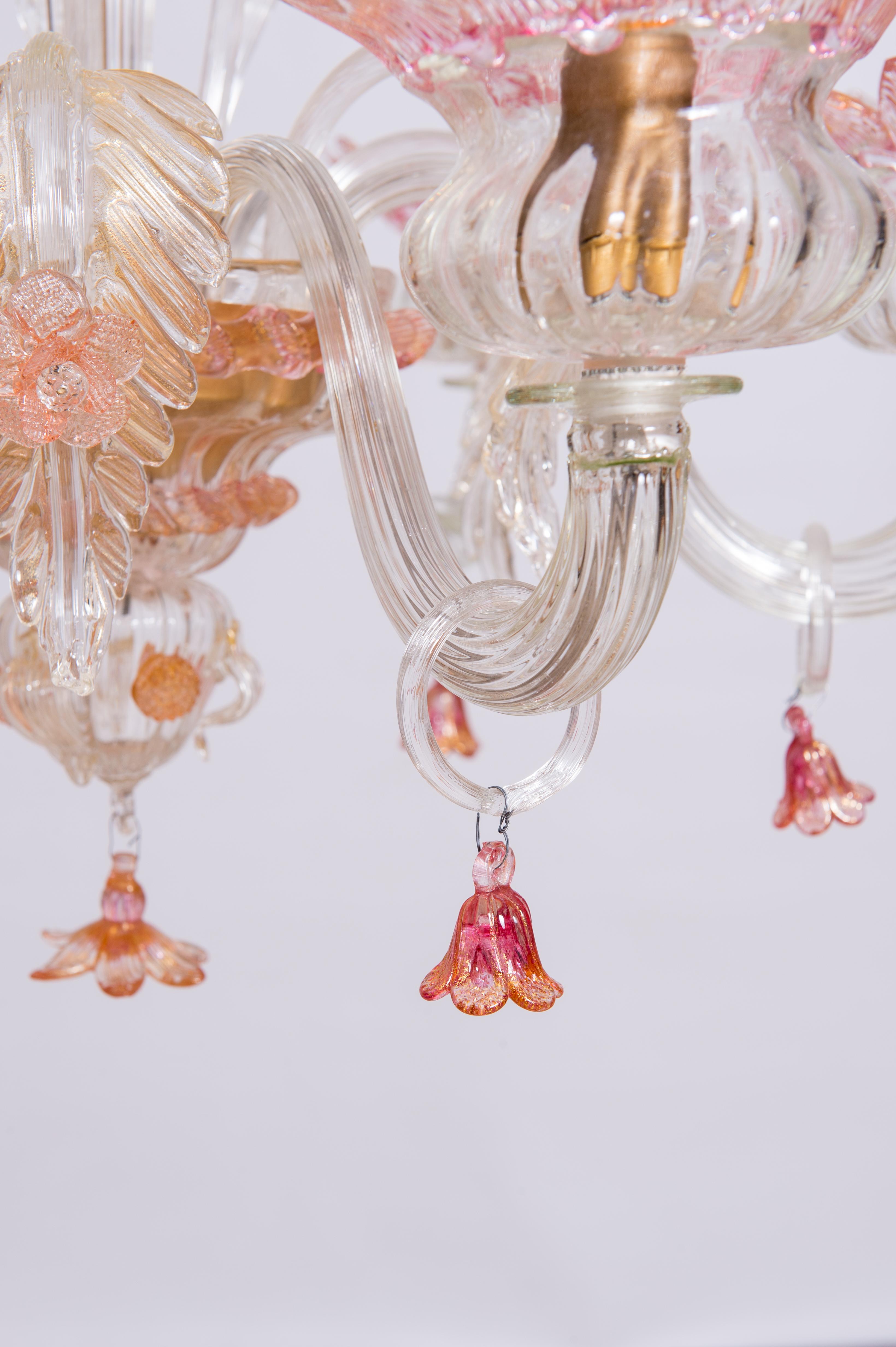 murano glass chandelier vintage