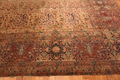 Floral Nazmiyal Collection Antique Persian Kerman Rug 17 ft 5 in x 18 ft