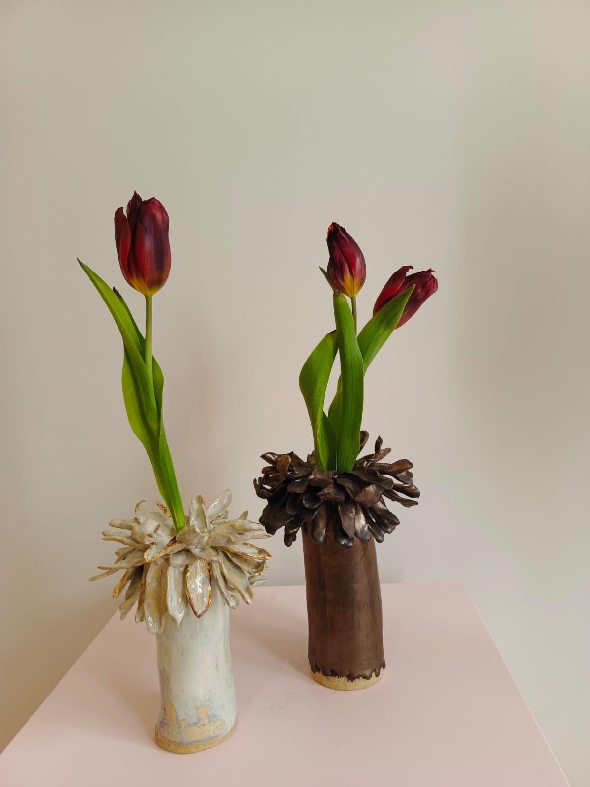 Vase floral en bronze grès n° 5 de Hania Jneid Neuf - En vente à BARCELONA, ES