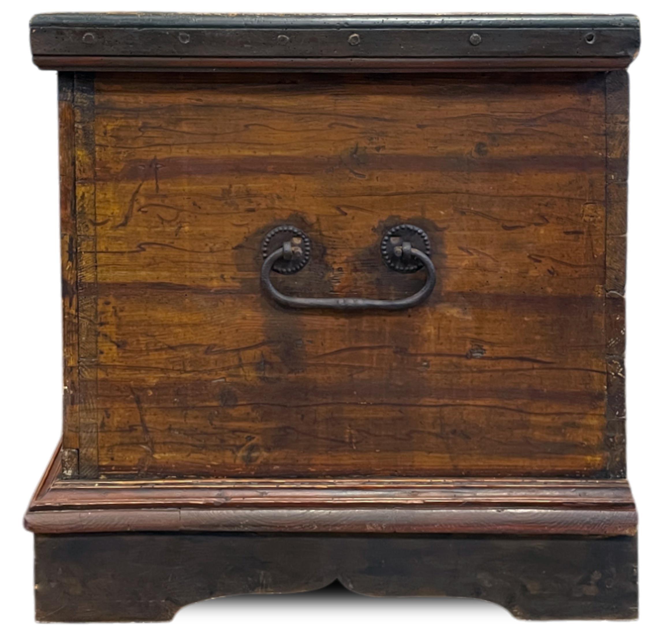 Italian Floral Painted Blanket Chest - Early 19th Century