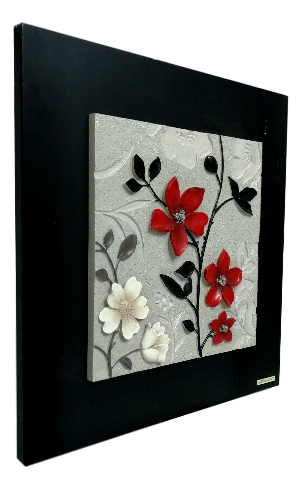 Plastic Floral Panel Sculpture Made by Marta Marzotto, 1980s For Sale