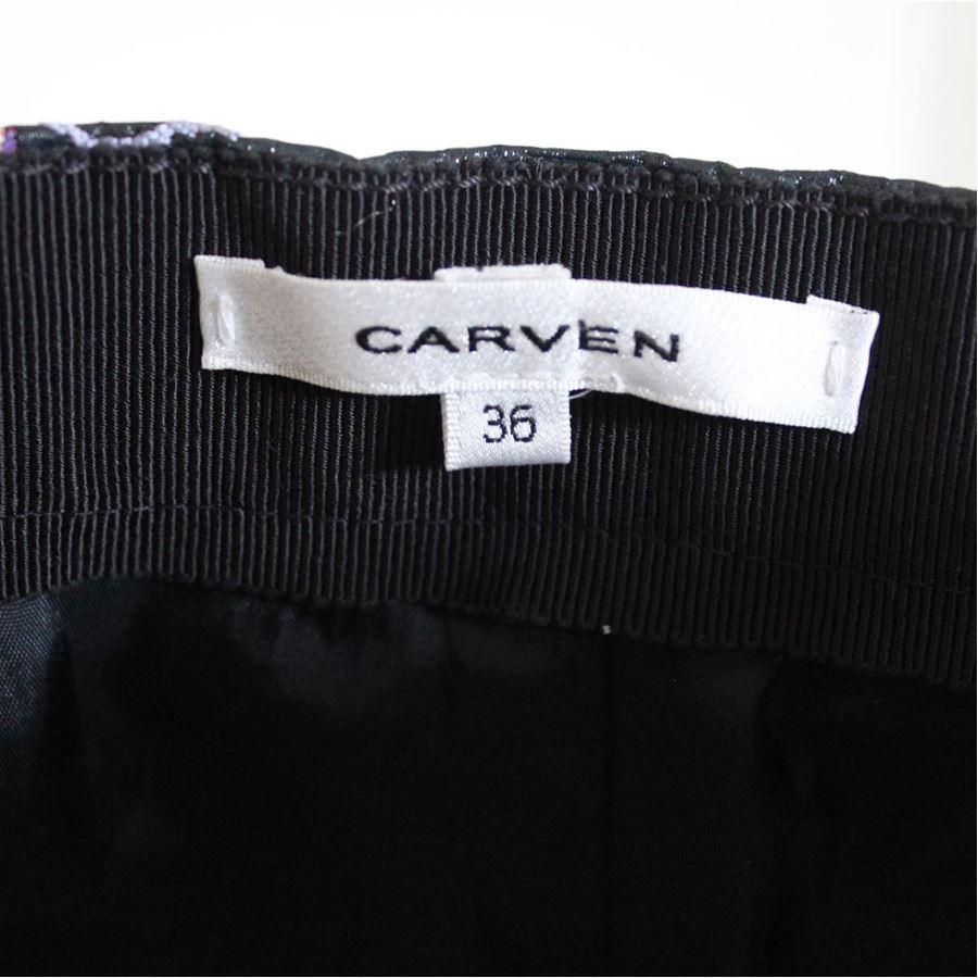 Black Carven Floral pants size 40 For Sale