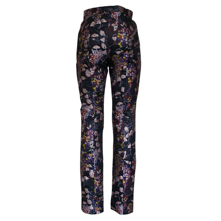 Carven Floral trousers size 40 For Sale at 1stDibs