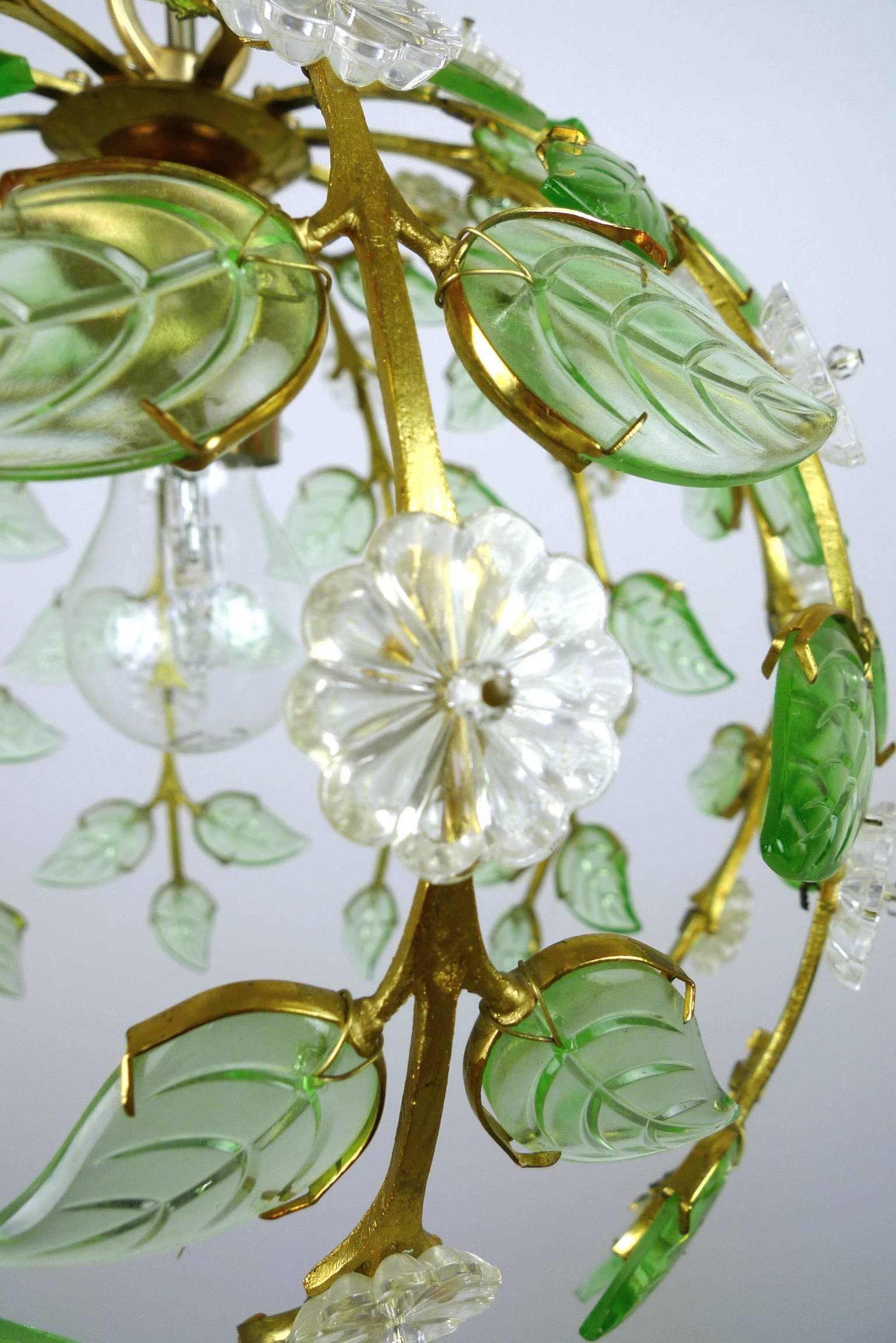 Floral Pendant Lamp from Palme & Walter KG, Germany, 1960s 6
