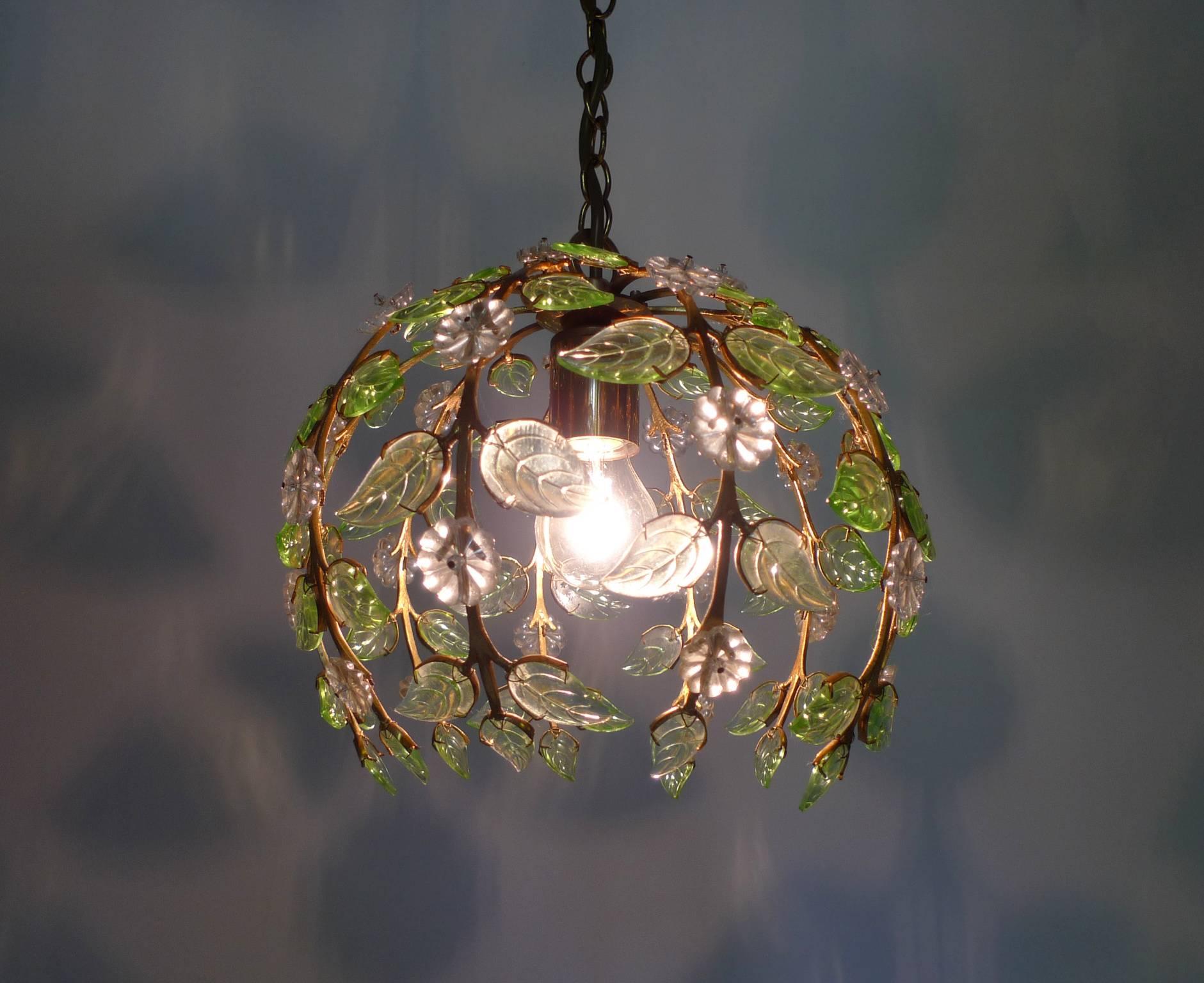 Floral Pendant Lamp from Palme & Walter KG, Germany, 1960s 1