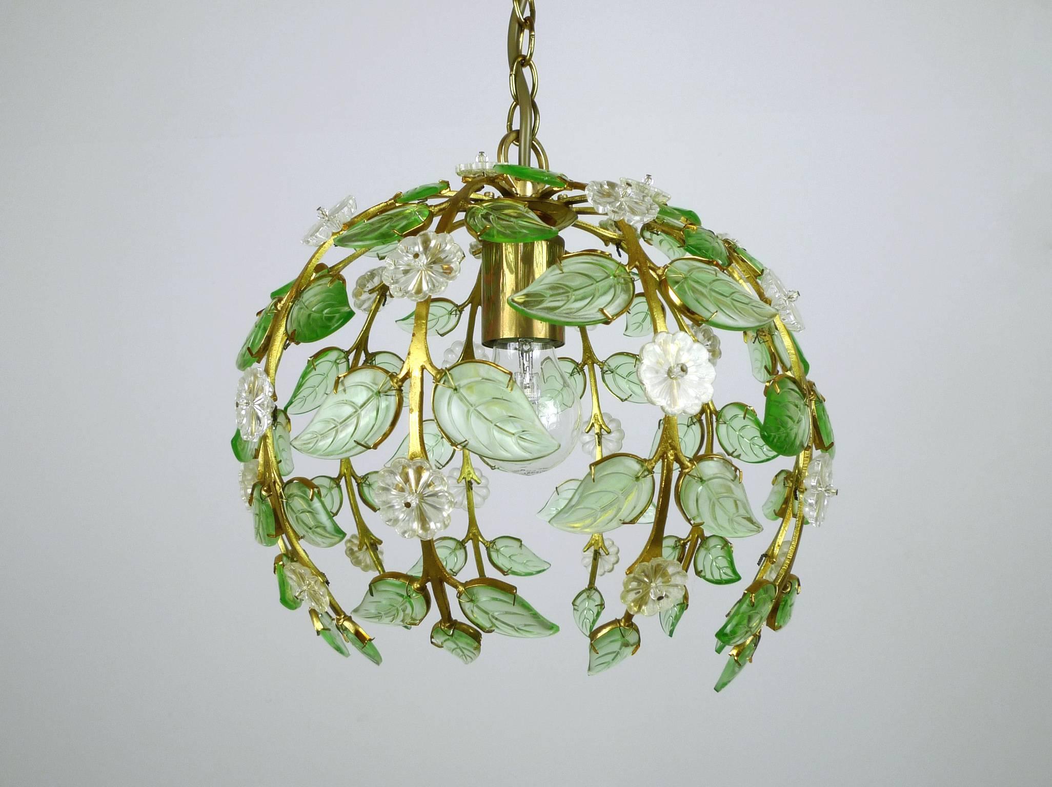 Floral Pendant Lamp from Palme & Walter KG, Germany, 1960s 2