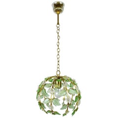 Floral Pendant Lamp from Palme & Walter KG, Germany, 1960s
