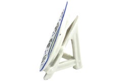 Floral Plate Porcelain Menu Holder