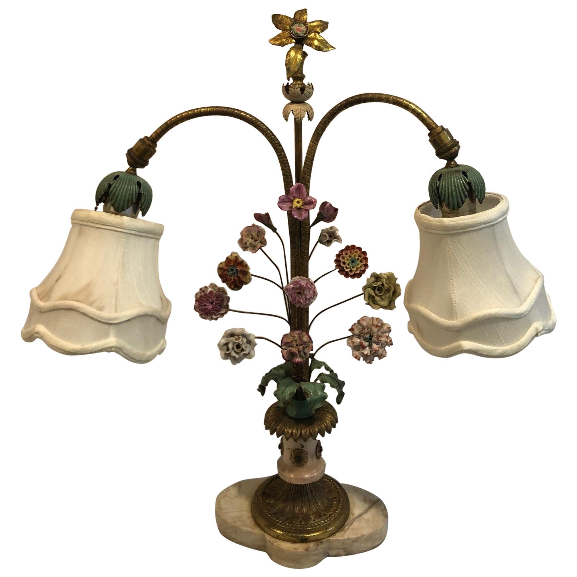 Floral Porcelain Table Lamp