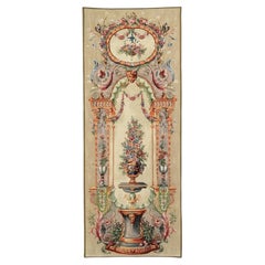 Floral Portiere Loom Woven Tapestry - 6'4" x 2'5"