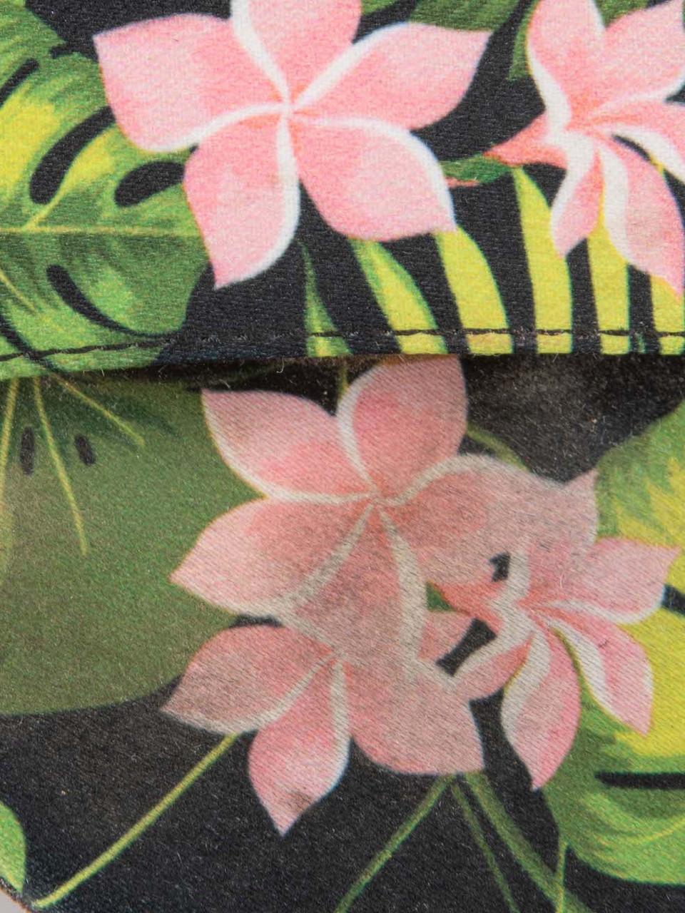 Floral Print Satin Sandals Size IT 39.5 For Sale 1