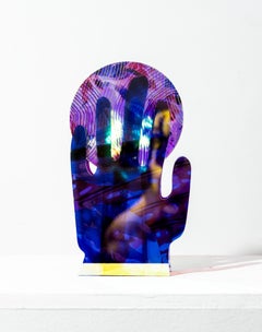 Vaso con stampa floreale, olografico, acchiappasole