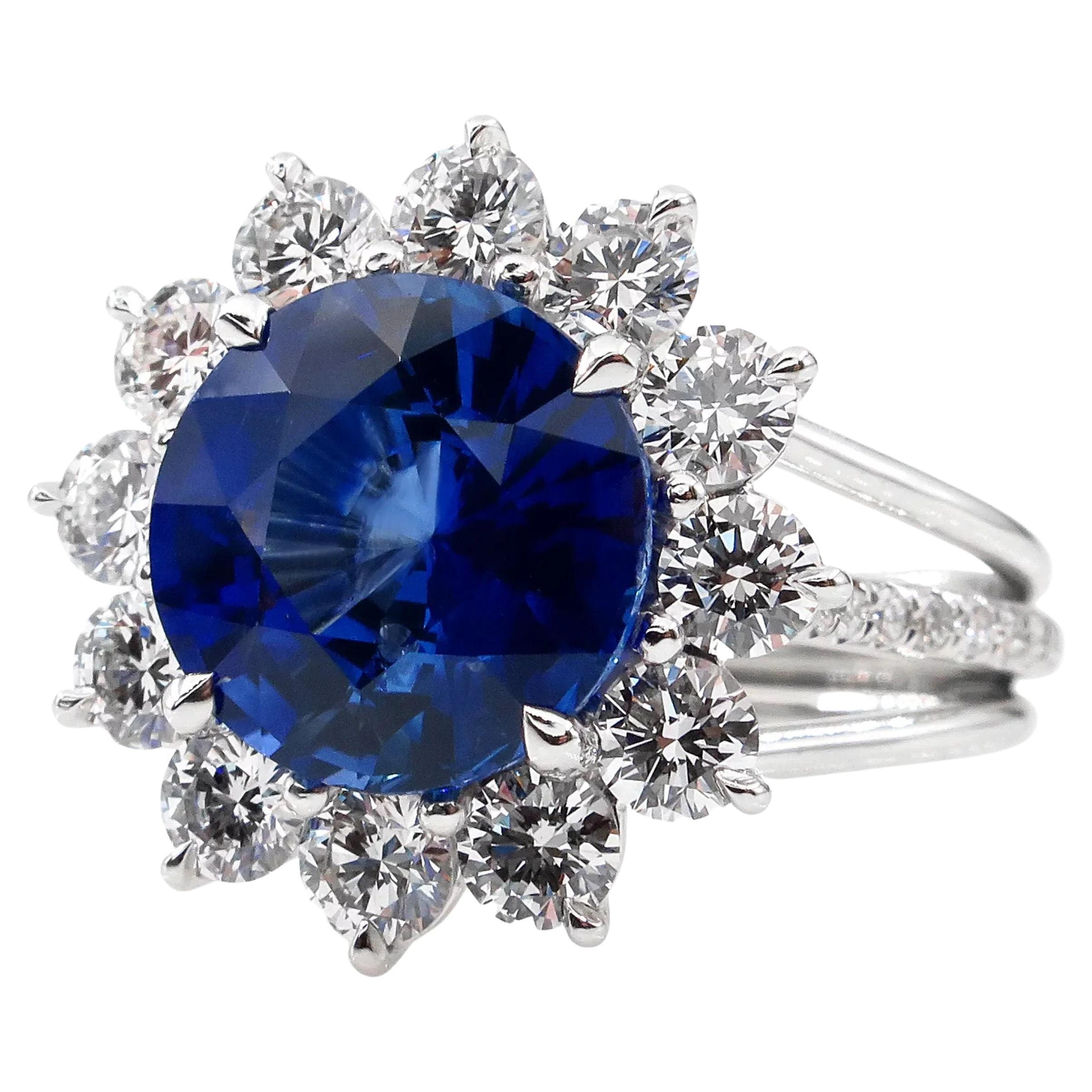 Vintage Inspired Diamond Halo Lavender Sapphire Engagement Ring Wedding