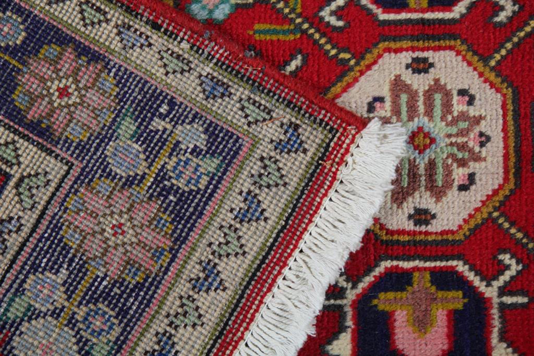 Persian Floral Runner Rug, Burgandy Red Carpet Runner, Wool Rug For Sale