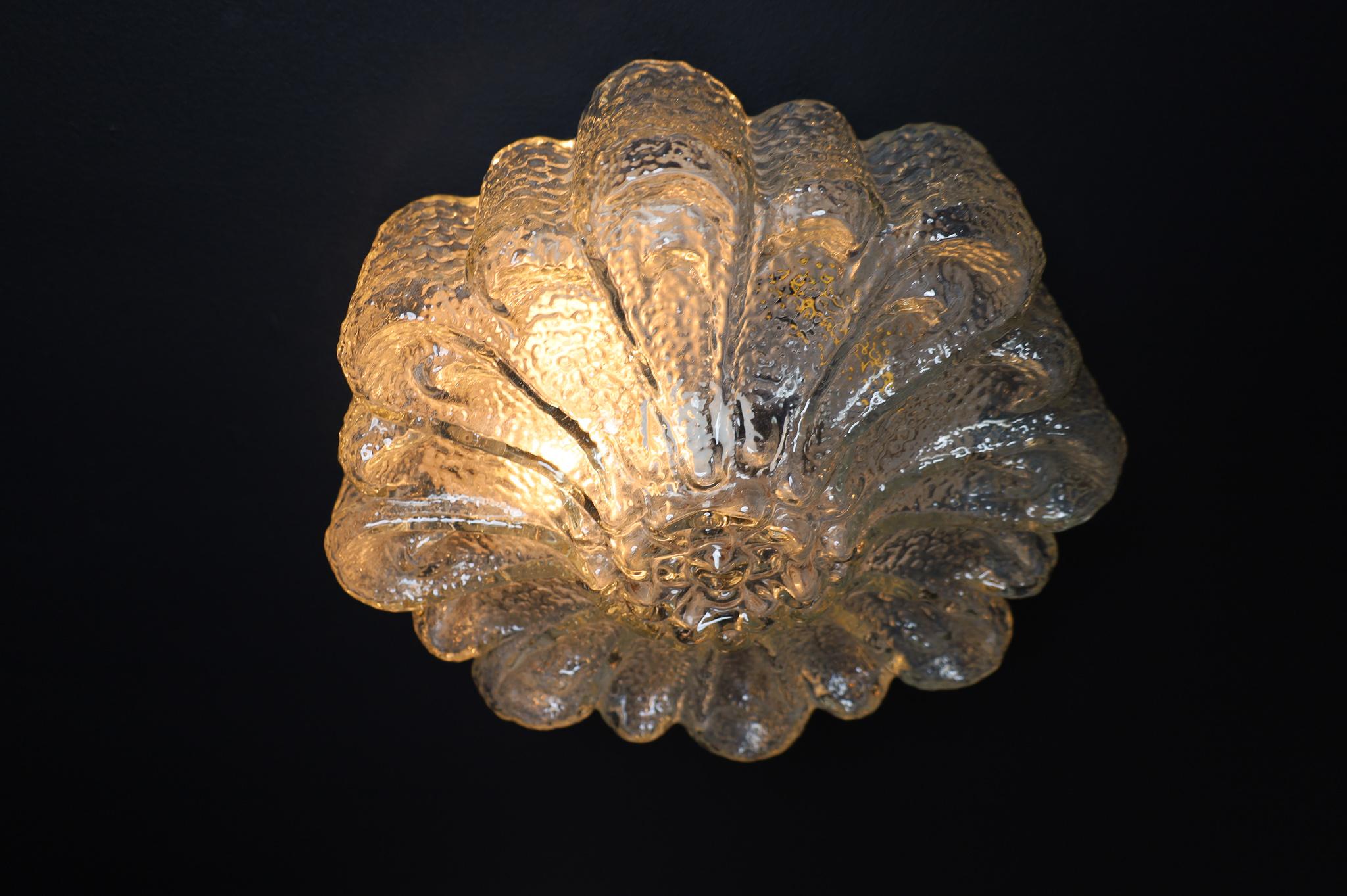 Floral Shape Flush Mount or Wall Light Germany 1960s In Good Condition In Almelo, NL