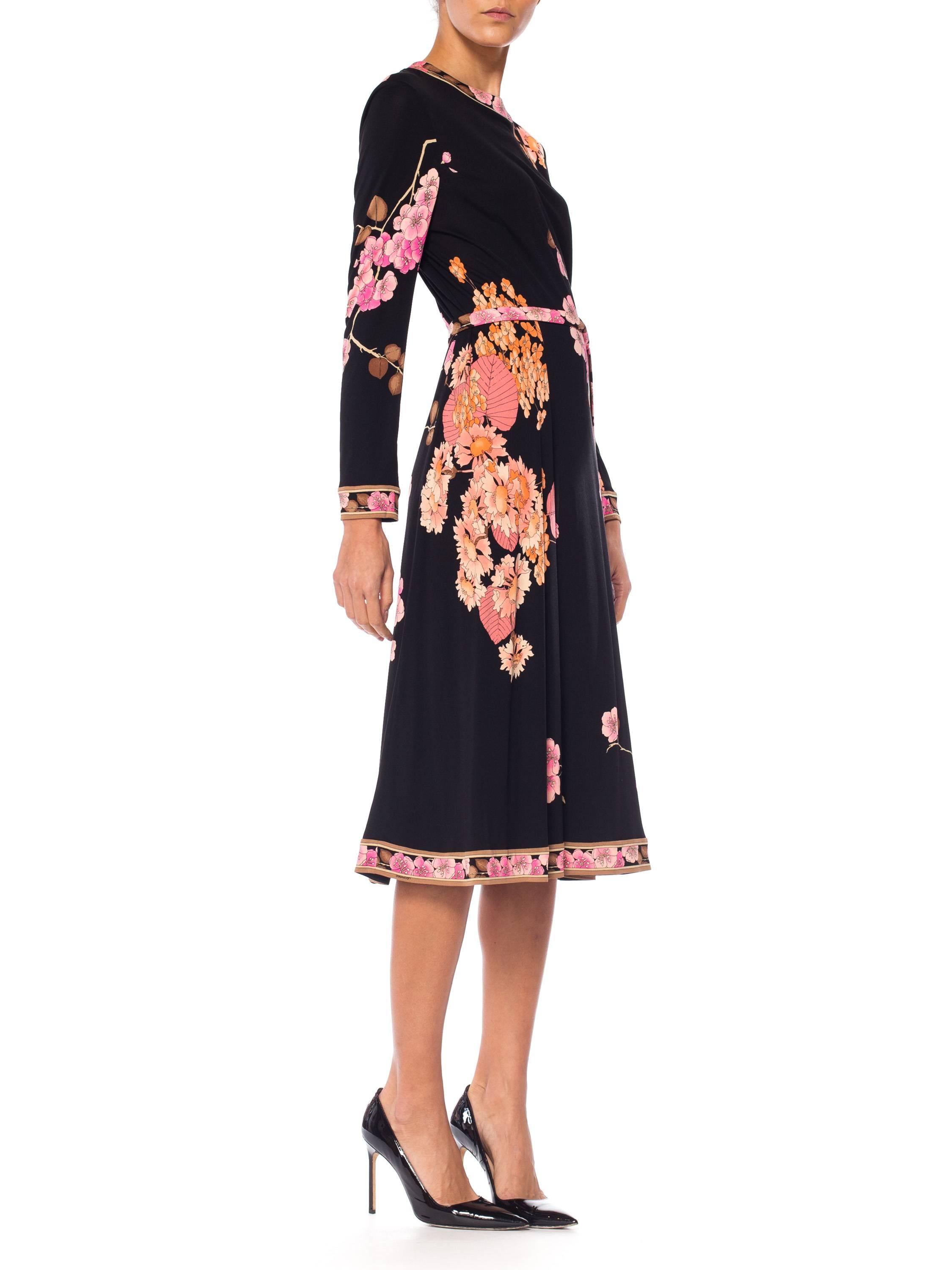 Women's Floral Silk Jersey Leonard Dress