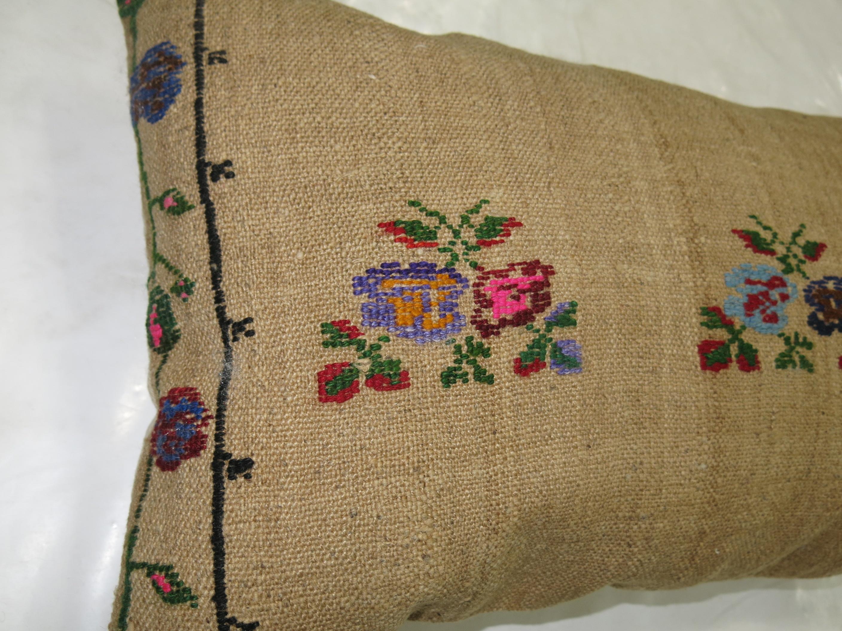 Pillow made from a Turkish Kilim.
