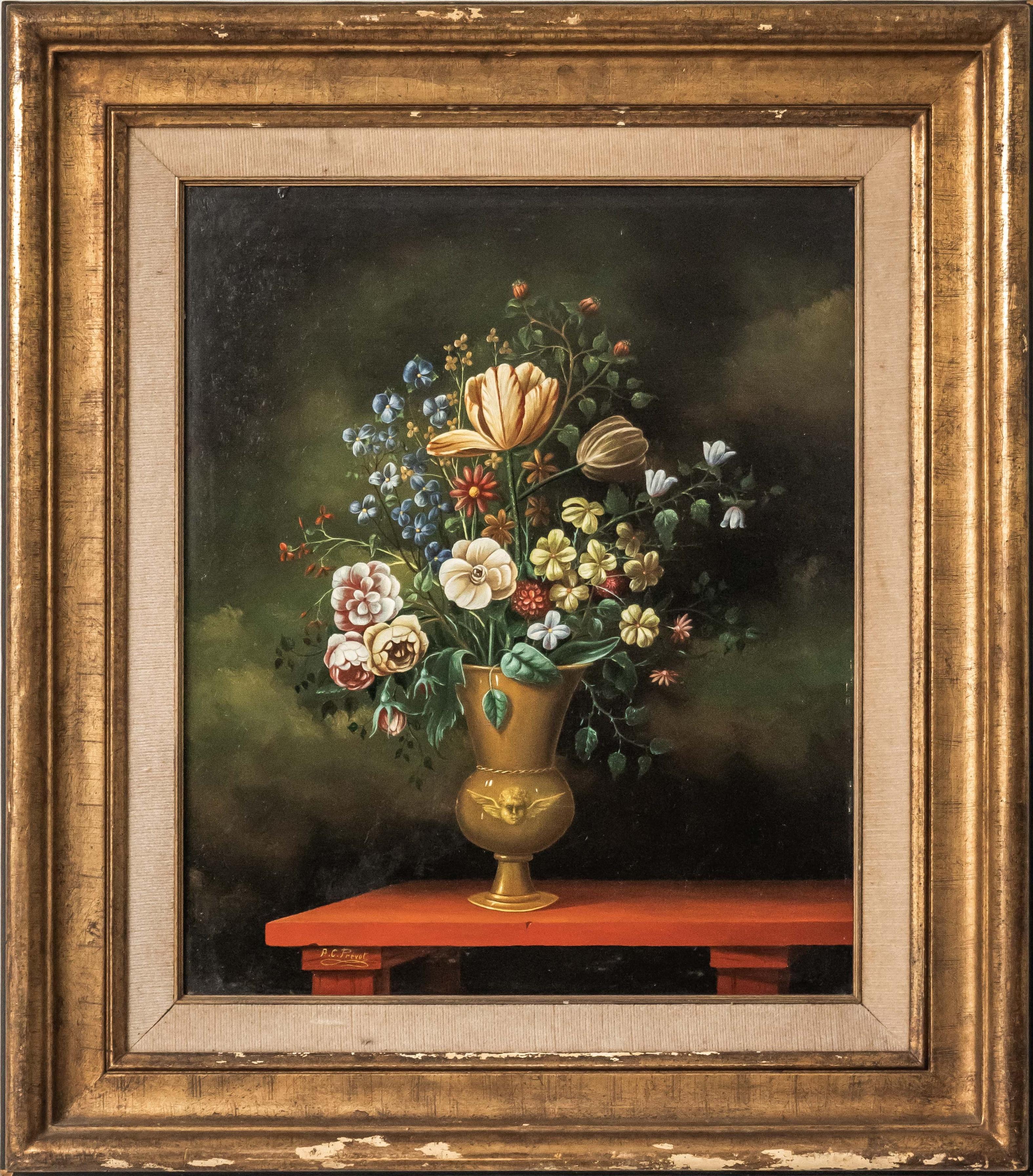 Floral still life in Renaissance style 78.5 X 69 cm

This wonderful painting 