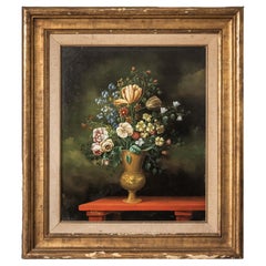 Floral still life in Renaissance style 78.5 X 69 cm