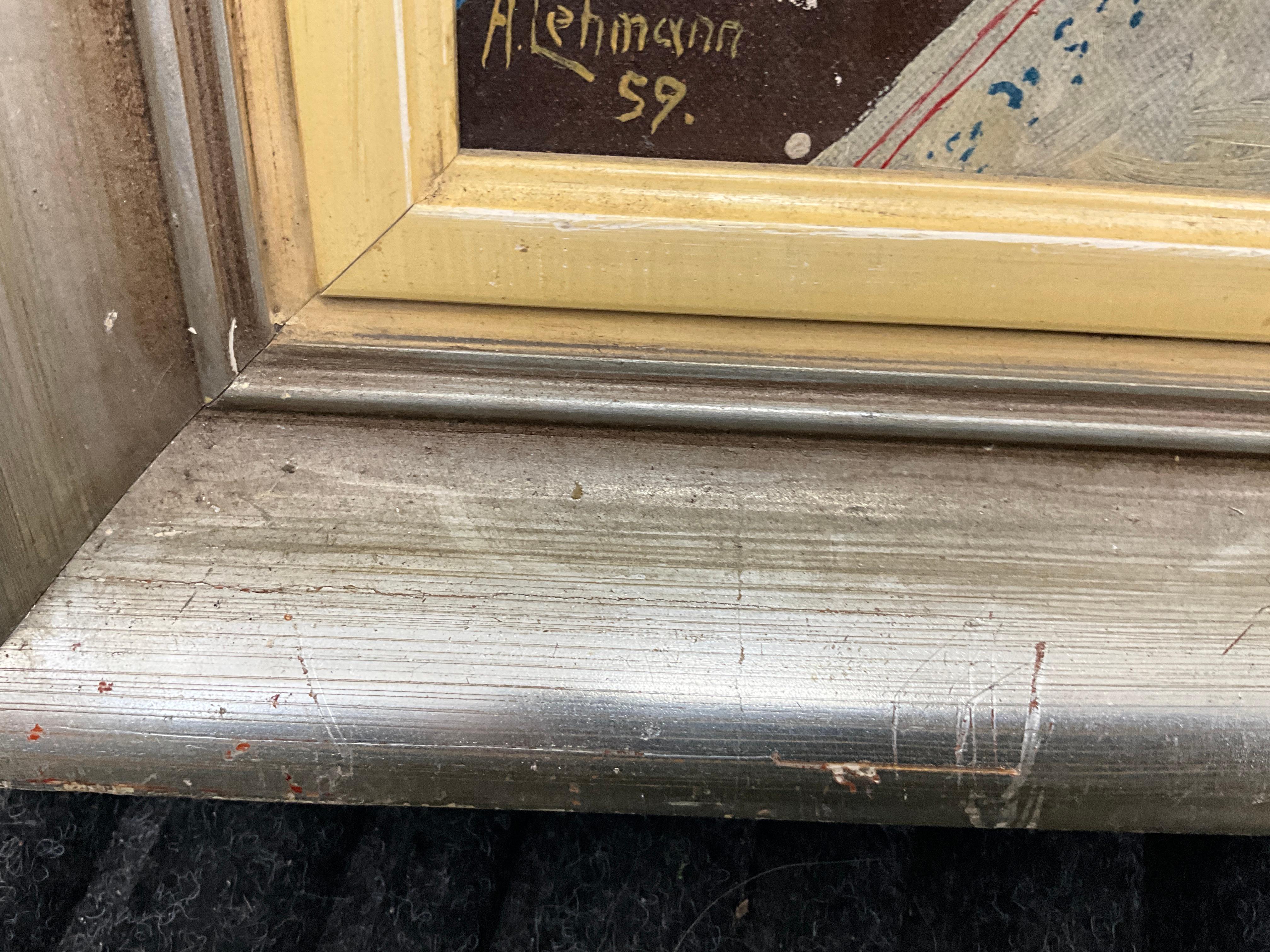 Blumenstillleben Öl auf Leinwand Circa Alfred Lehmann (1899-1979) Circa 1959 (Mitte des 20. Jahrhunderts) im Angebot