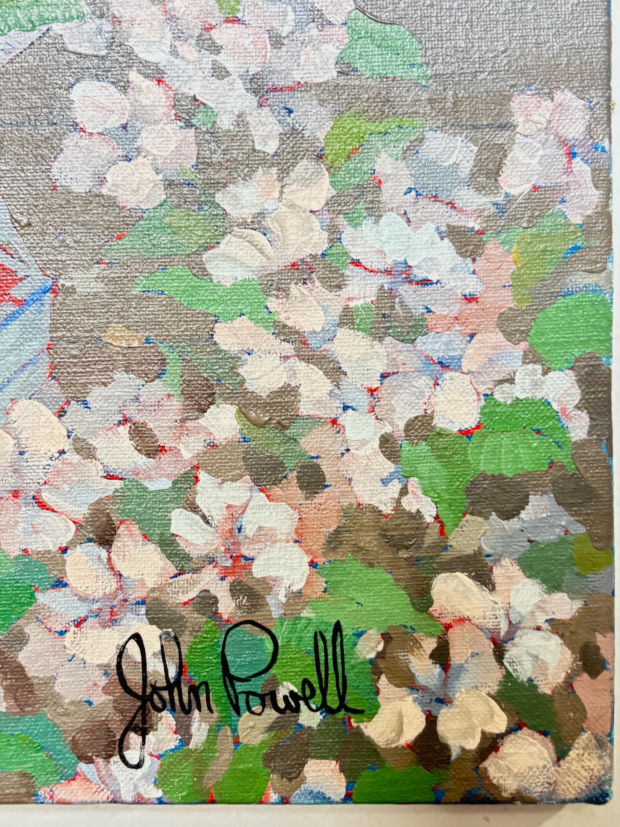 Natura morta floreale dipinta dall'artista californiano John Powell in vendita 4