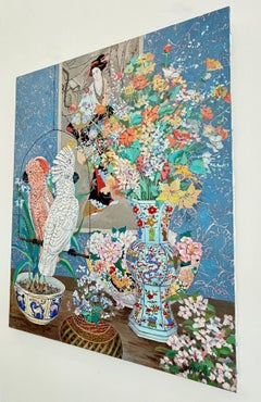 Floral Still Life Painting by California Artist John Powell