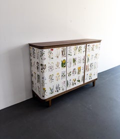 Floral Swedish Modern Sideboard, 1940s — Inspired by Josef Frank