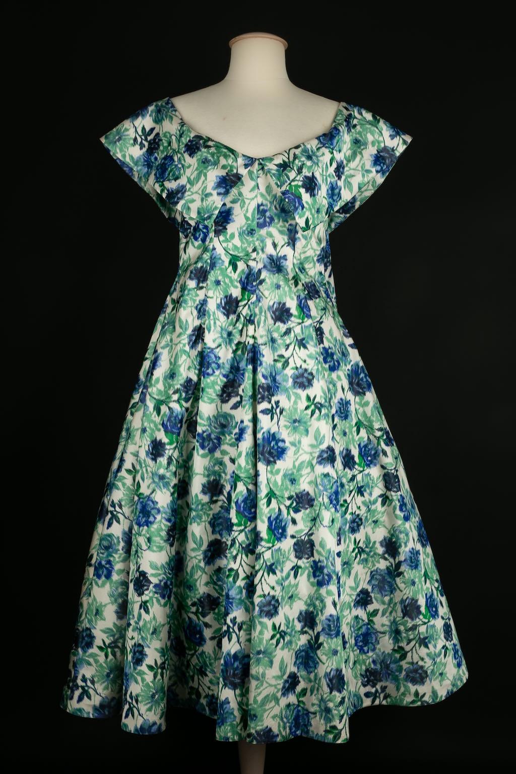 Women's Floral taffeta dress For Sale