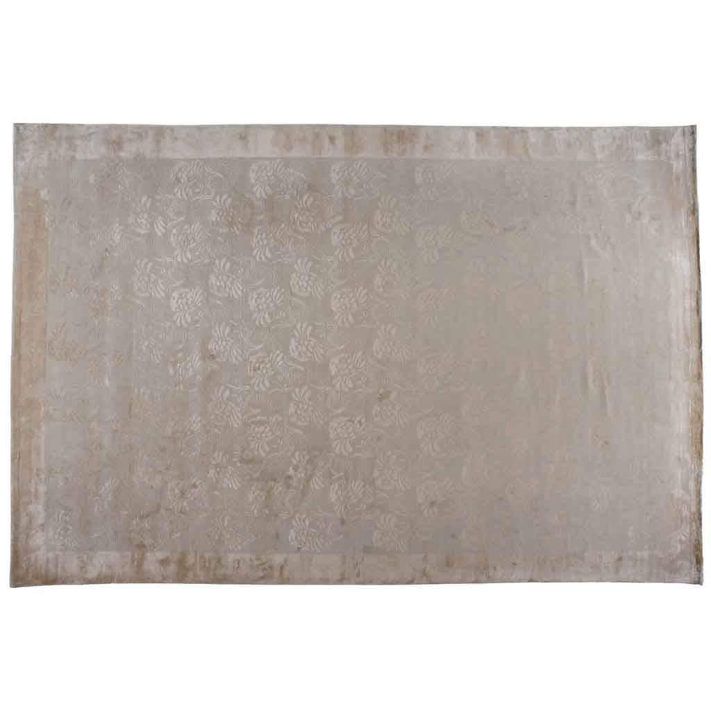 Tapis tibétain à fleurs