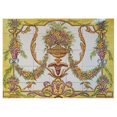 18th Century Portuguese Tile Mural - Hand Painted Azulejo Tiles - Made to Order