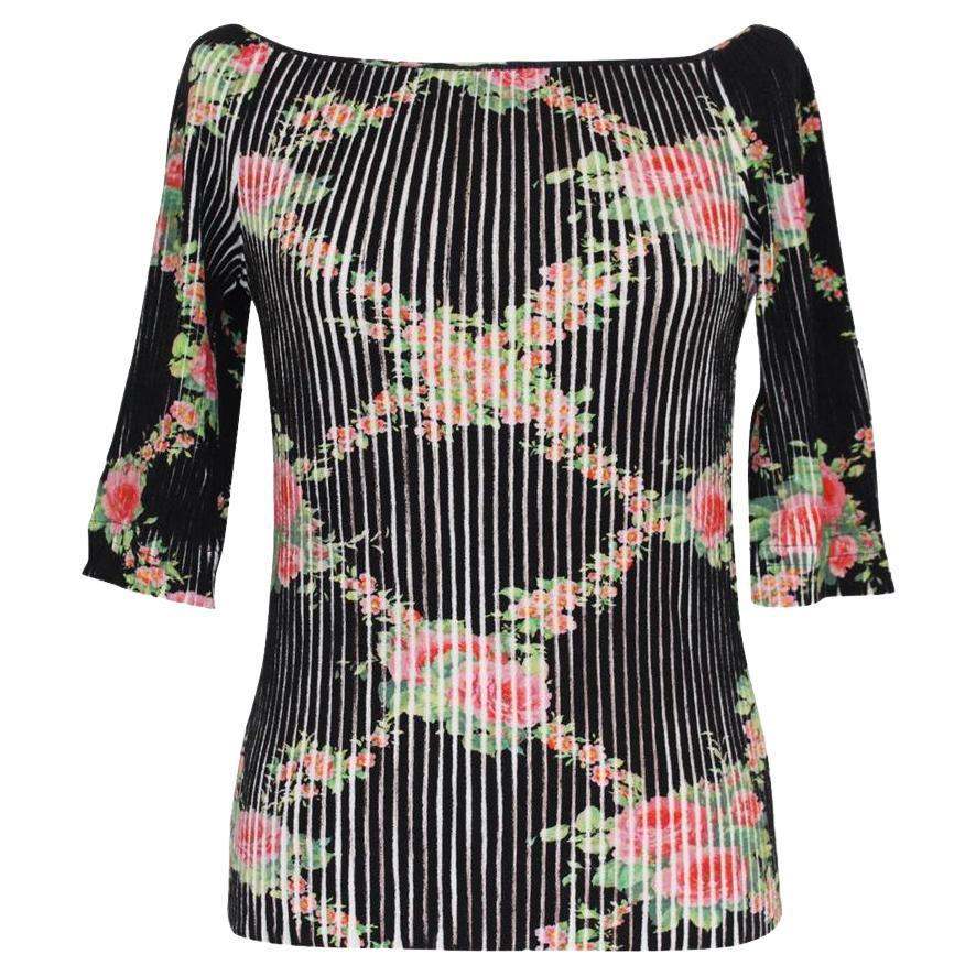 Blumarine Floral top size 44 For Sale
