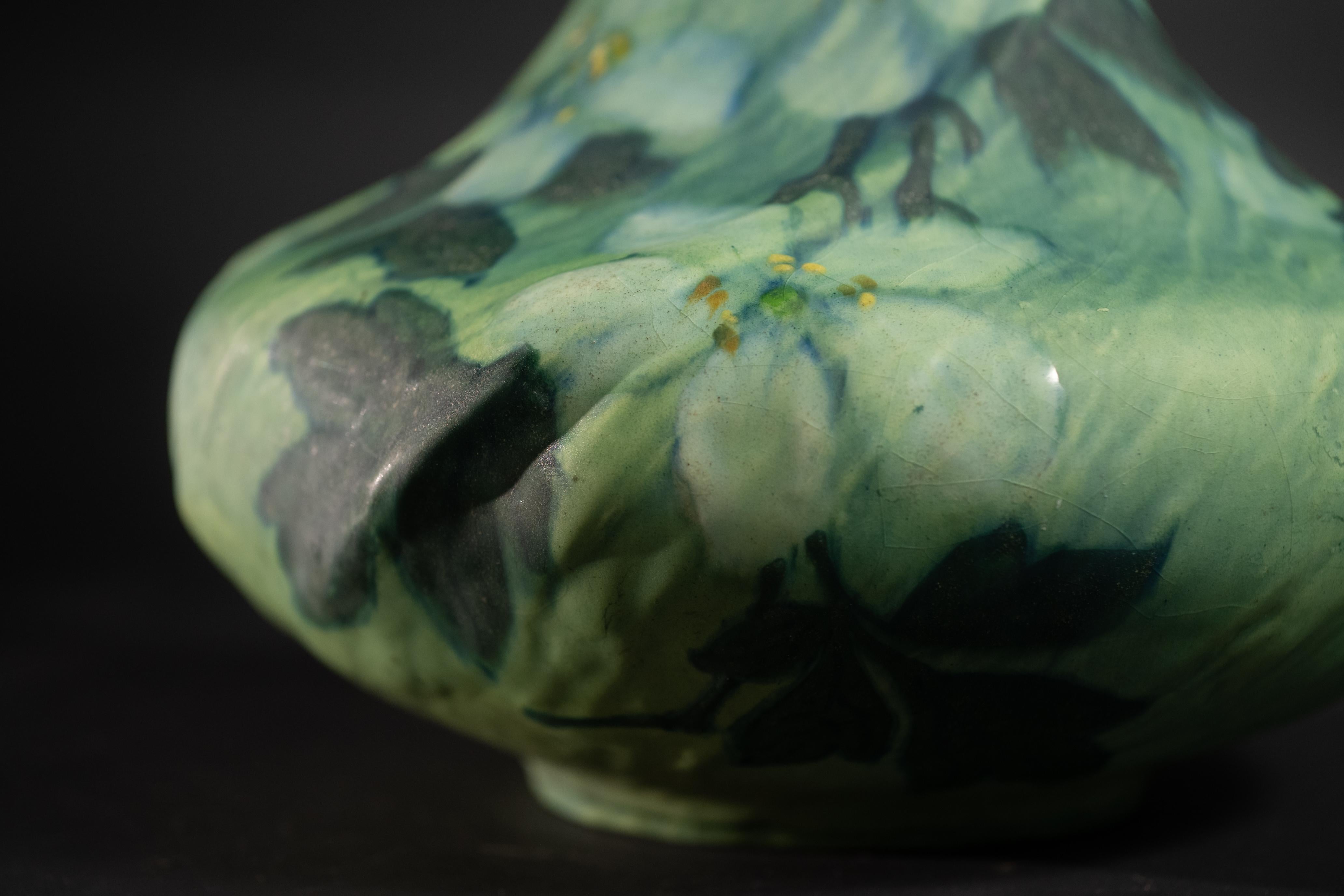 Fin du XIXe siècle Vase à fleurs en faïence Art Nouveau d'Edmond Lachenal en vente