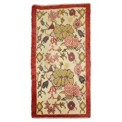 Tapis turc vintage à fleurs, 2'1'' x 3'9''