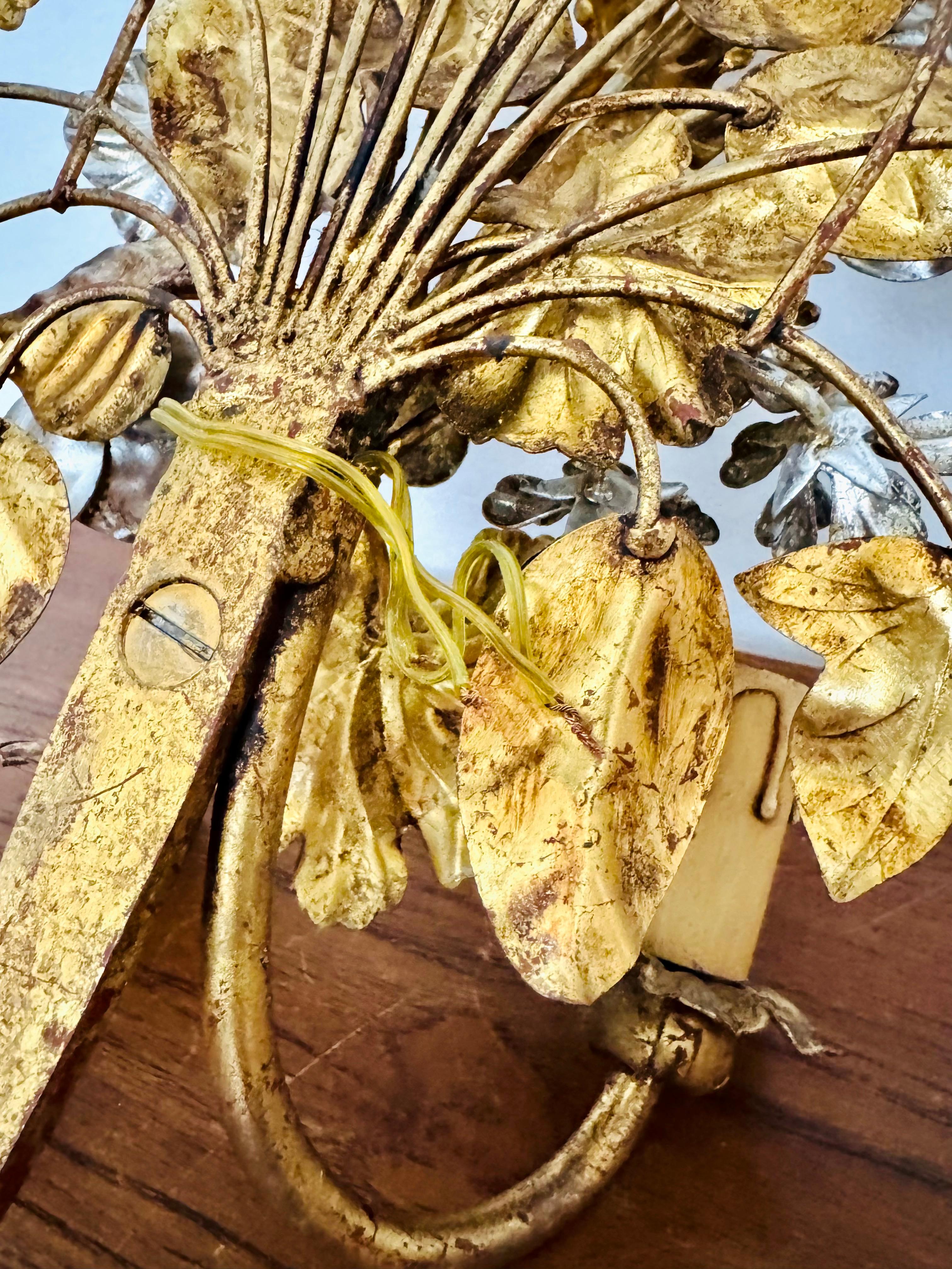 Florale wandleuchte by Hans Kögl im Angebot 8