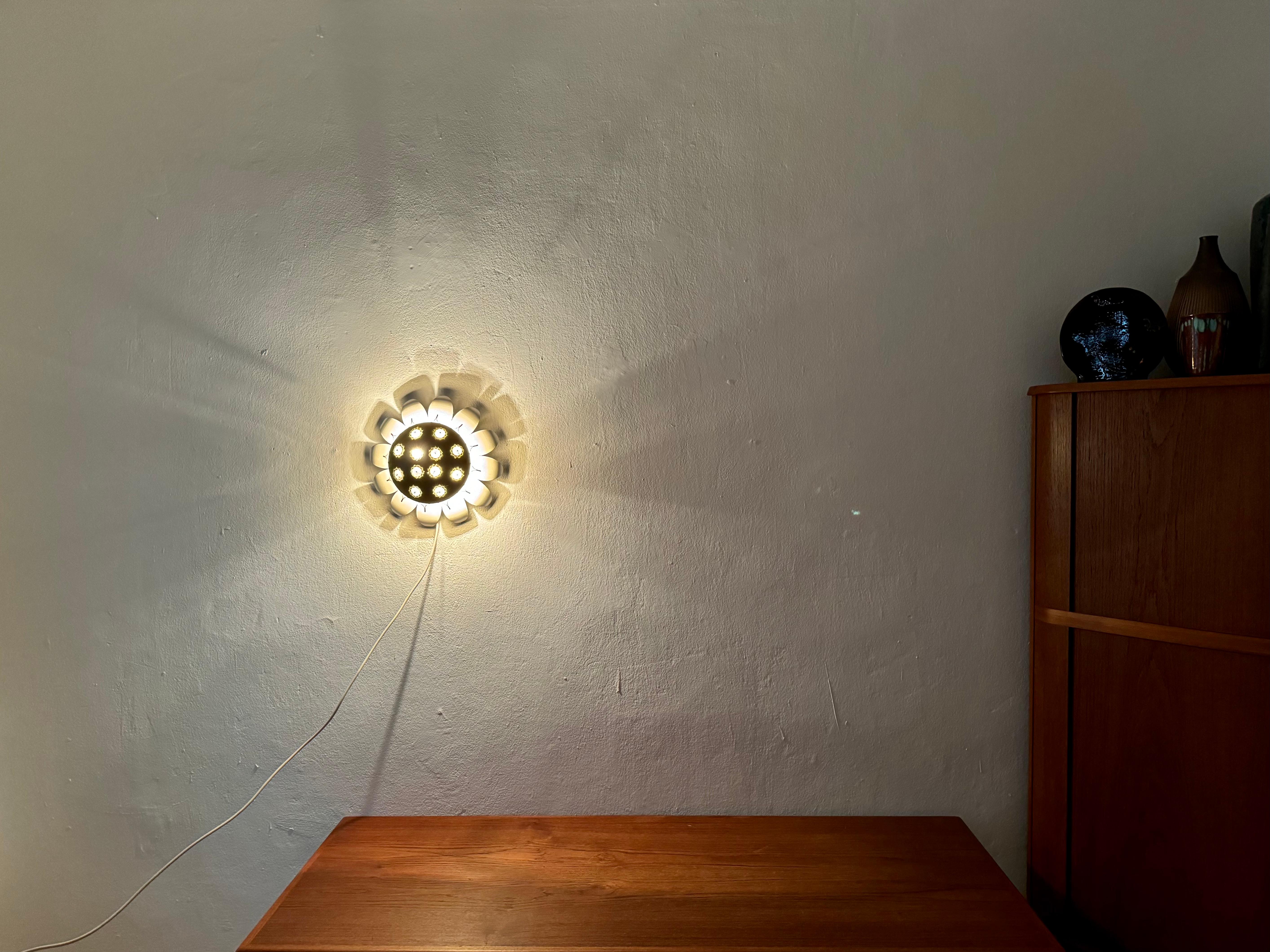 Floral Wall Lamp or Flush Light by Emil Stejnar for Rupert Nikoll For Sale 3