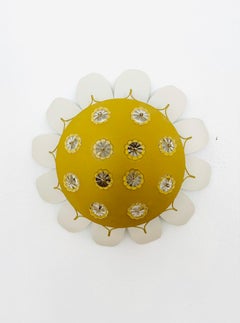 Floral Wall Lamp or Flush Light by Emil Stejnar for Rupert Nikoll