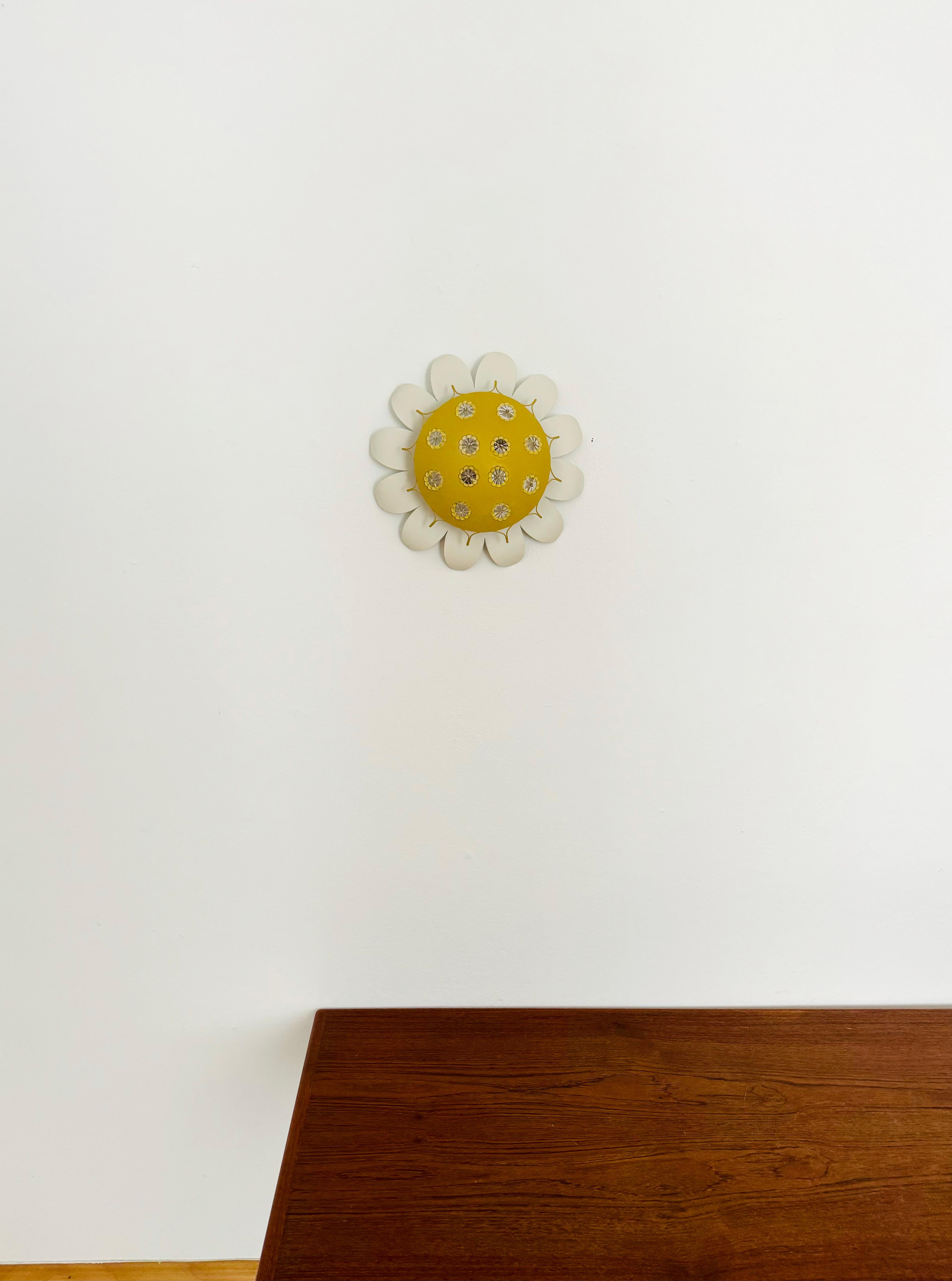 Mid-20th Century Floral Wall Lamp or Flush Light by Emil Stejnar for Rupert Nikoll For Sale