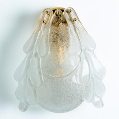 Floral Wall Light Murano Glass Barovier & Toso, Italy, 1969