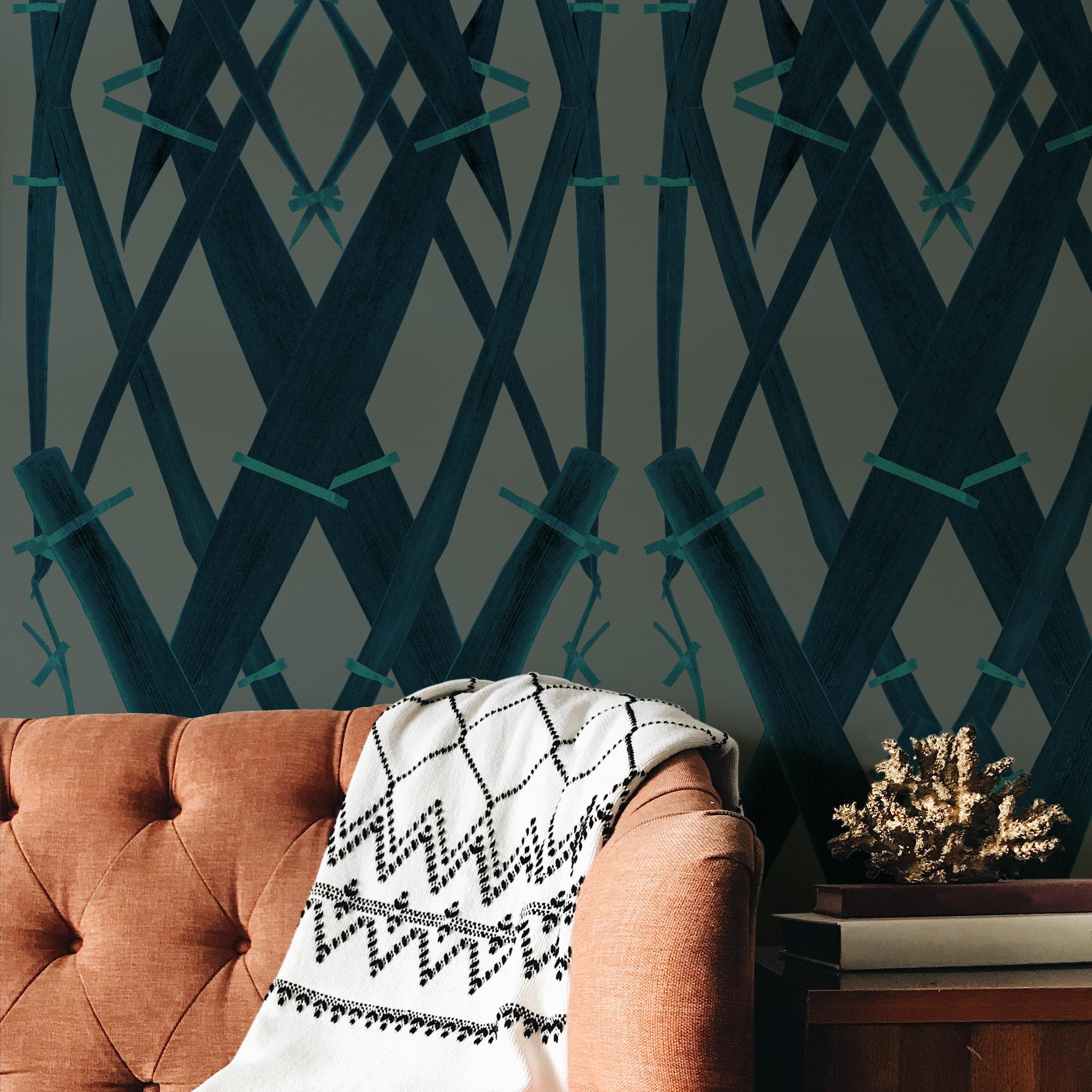 MINIMUM ORDER 4 ROLLS FOR A TOTAL OF 44 YARDS.

Based on our collection of antique herbarium albums from The Netherlands the resulting designs weave the plant specimens into new patterns.
This range is both traditional and modern, and updates the