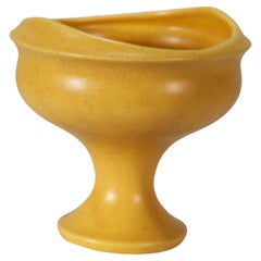 Vintage Floraline by McCoy Pottery Modernist Yellow Planter, Urn, or Vase, 1968