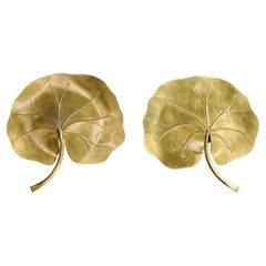 Florart, Wall Lights, Brass, France, 1970s