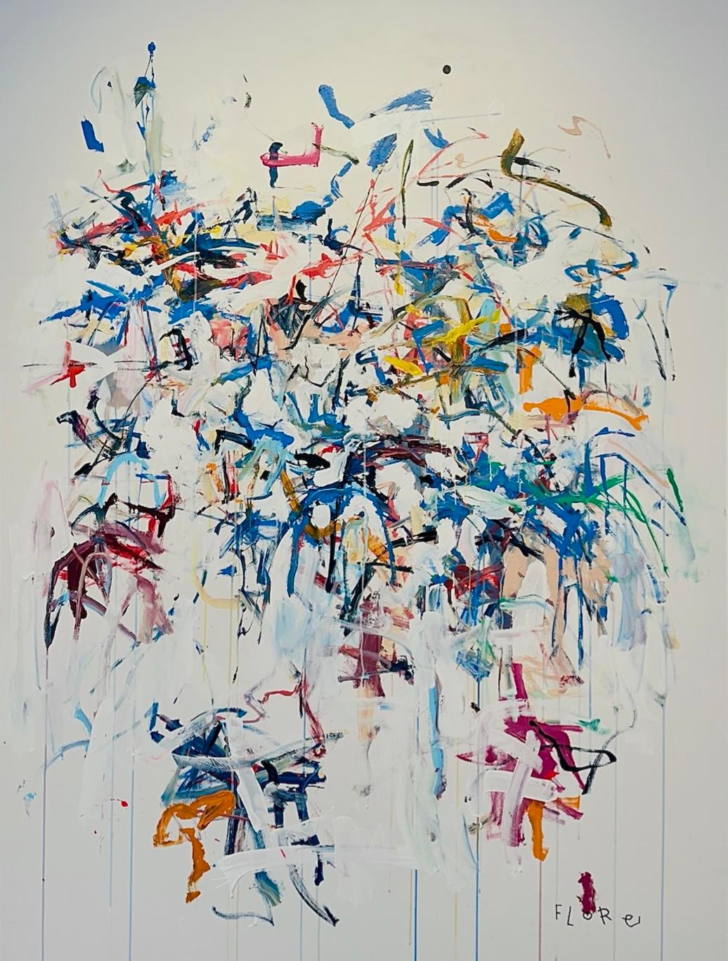 Vertical Abstract Drawings and Watercolors