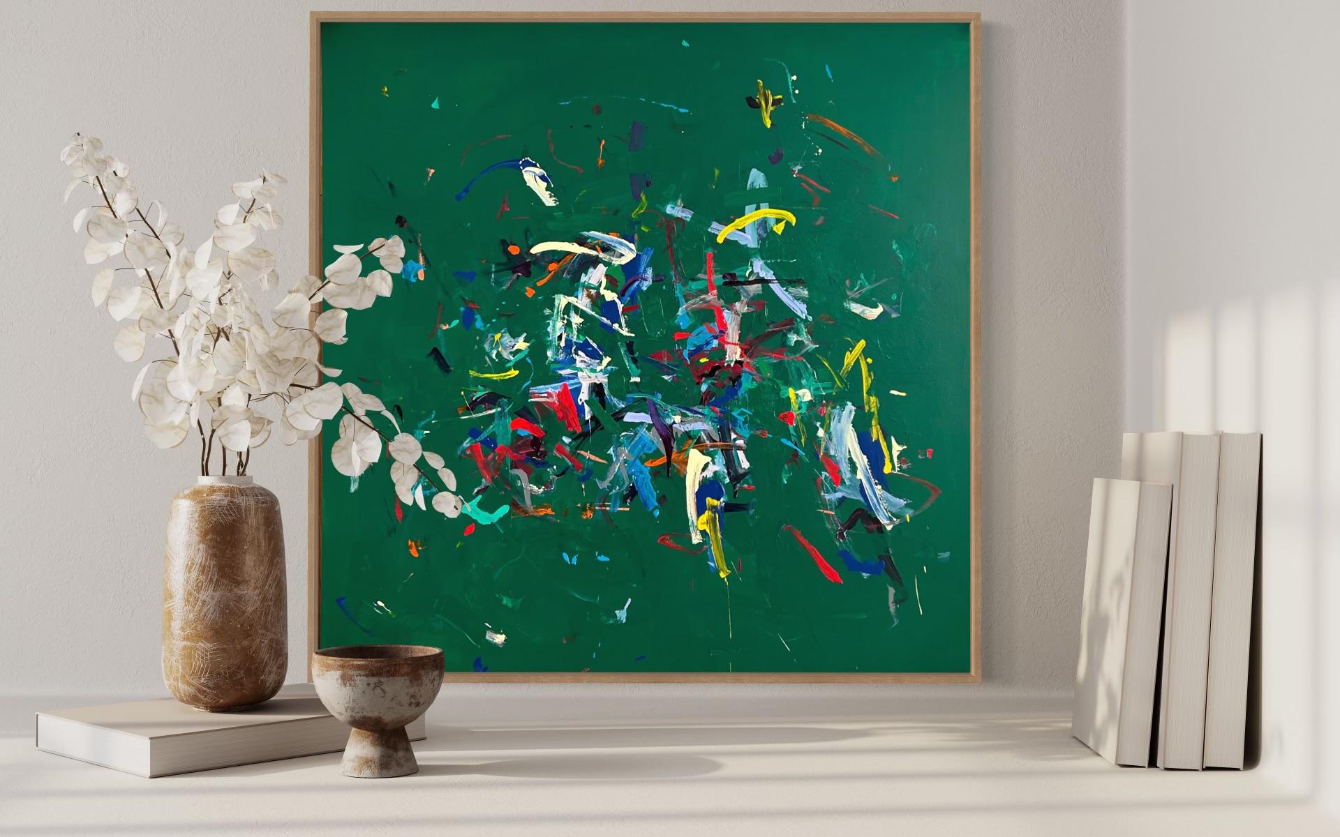 Sullivan Street - Abstract Painting Blu di Flore