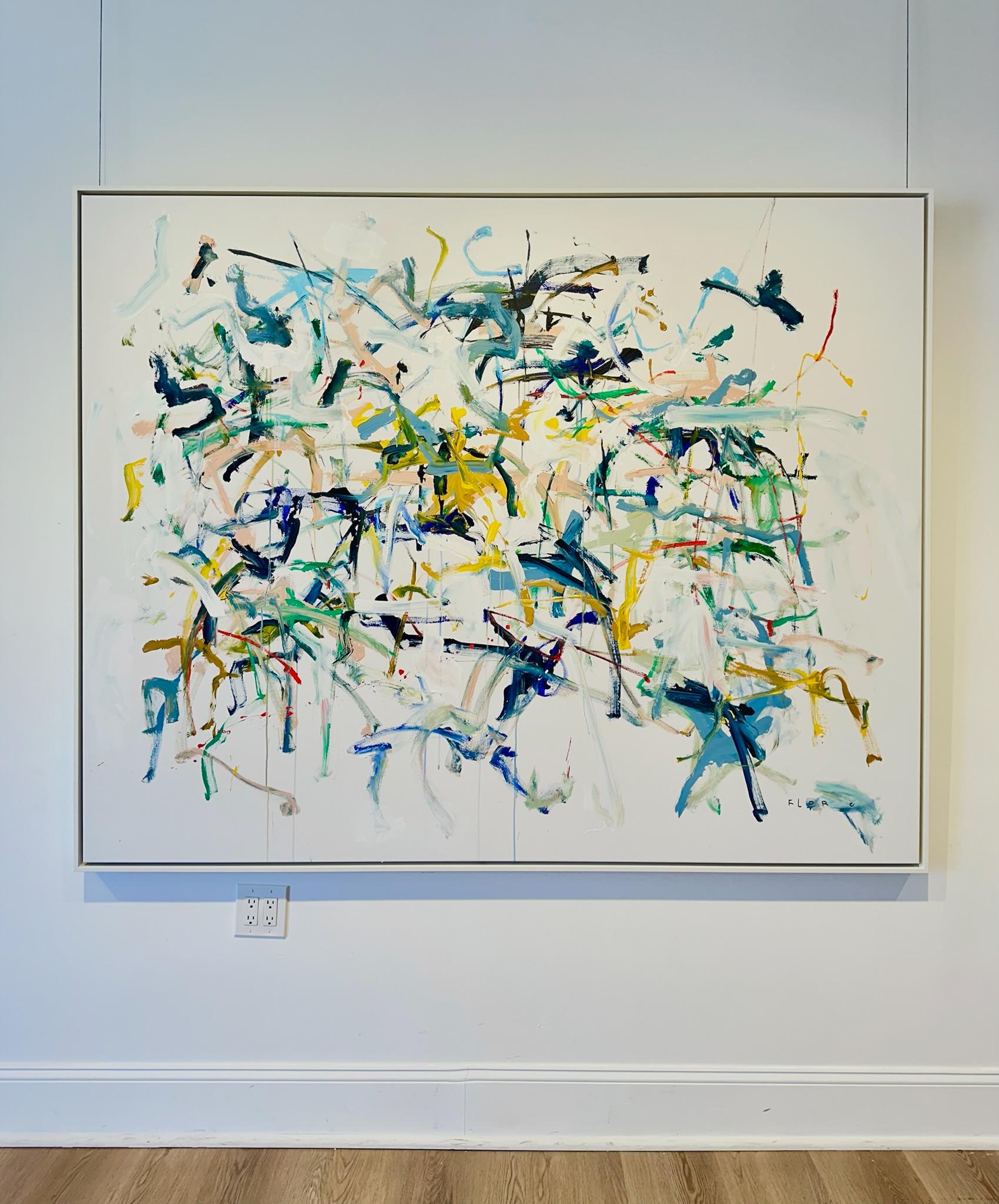 The Spring Breeze Through the Trees - Painting by Flore