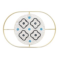 Flore White Tray by Mosaici Ursula Corsi